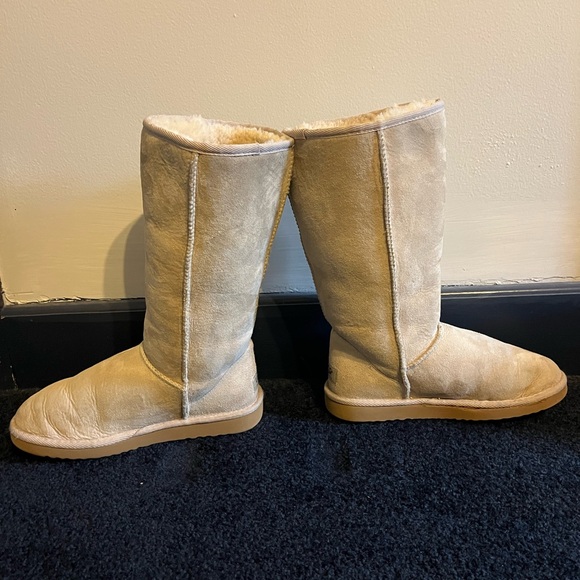UGG tall boots II, waterproof suede, wool lining - Picture 4 of 9